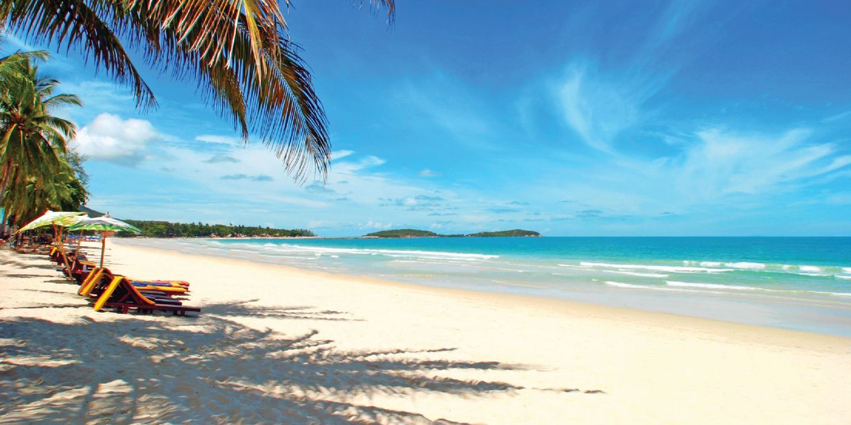 Stunning view of Hua Hin beach near luxury villas for sale