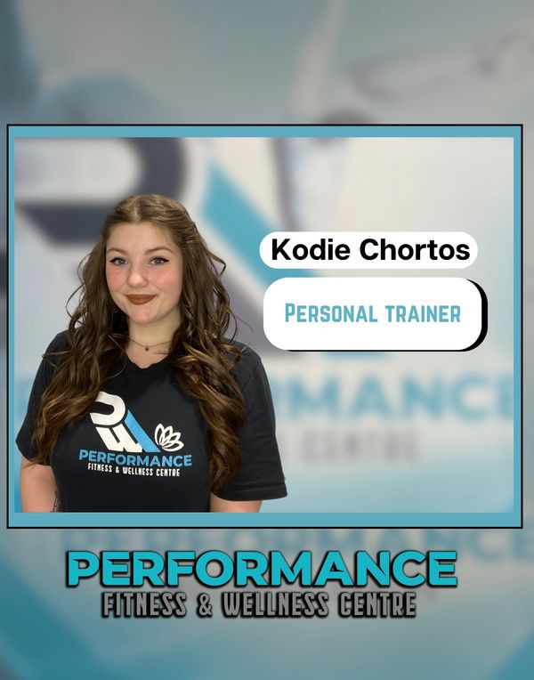 Kodie Chortos Personal Trainer - Performance Fitness & Wellness Centre Windsor ON