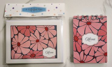 Personalized Notecards & Matching Spiral Notebook