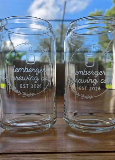 Personalized Etched Glasses