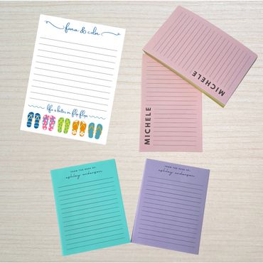 Samples of Personalized Notepads