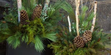 outdoor greenery and décor