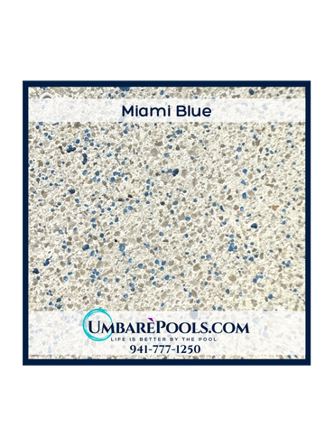 Umbare Pools Pool Builder in Lakewood Ranch Florida Pool Interior Miami Blue 941-777-1250