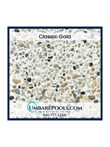 Umbare Pools Pool Builder in Lakewood Ranch Florida Pool Interior Level 3 Classica Gold 941-777-1250