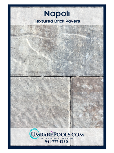 Umbare Pools Pool building in Lakewood Ranch Florida Brick Paver Napoli Textured 941-777-1250