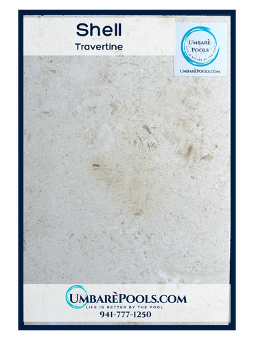 Umbare Pools Pool building in Lakewood Ranch Florida Travertine Paver Shell 941-777-1250 Bradenton
