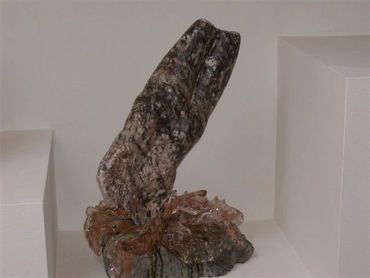 The Diver, Alabaster and Glass, 23"x18", $10,000.