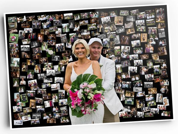 Wedding Collage... wall worthy photo collages with Photo Mosaics Australia