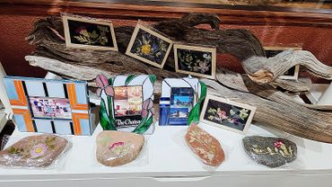 Beautiful glass by local artisans