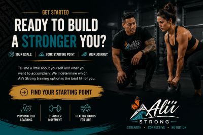 Fitness coaching for building strength and healthy habits.