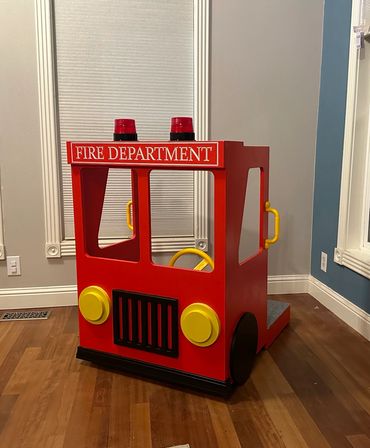 Childrens fire truck play set.