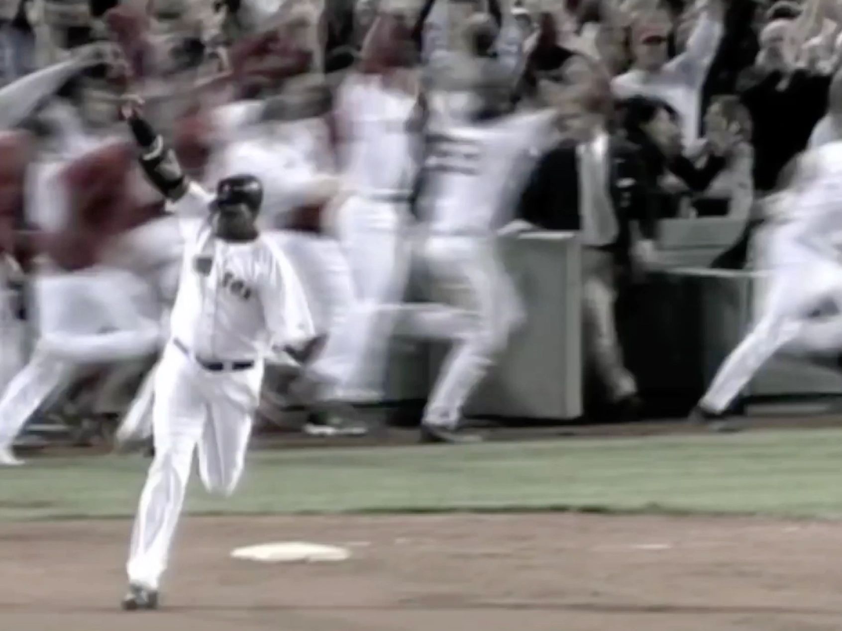 VICTORY David Ortiz walk off home run. Cool October Night in Boston Massachusetts