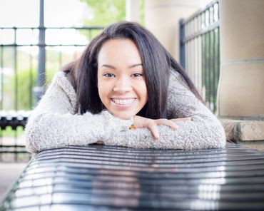 Senior photography of girl at a park