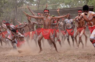 photo aboriginal dancers in queensland australia by wayne quilliam