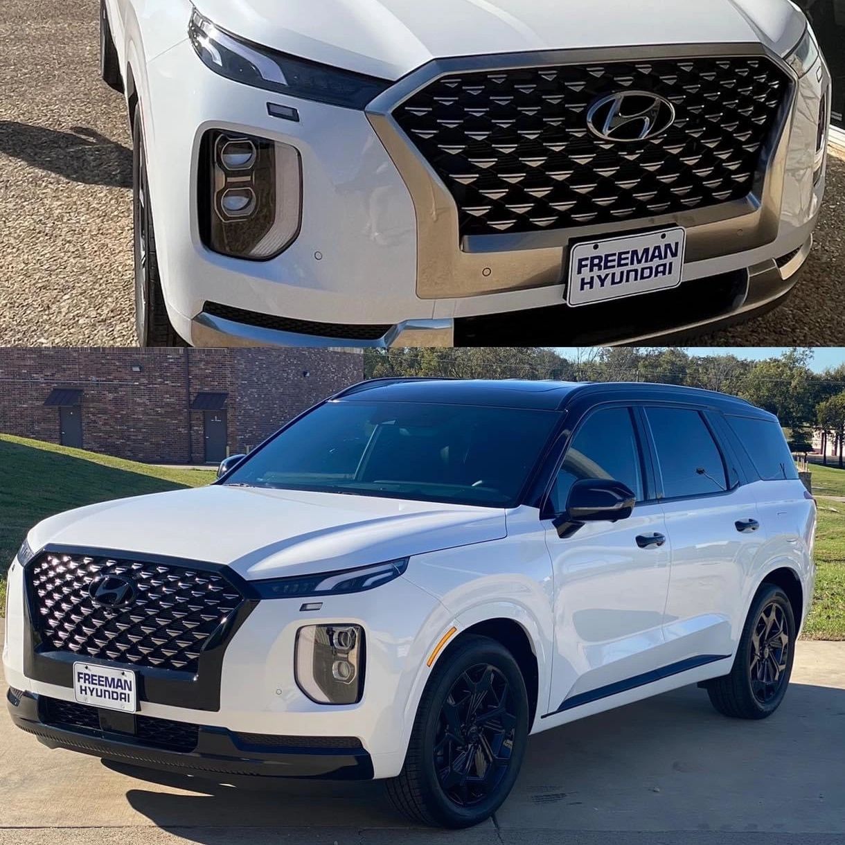 Blackout chrome window trim on a car in Princeton, TX