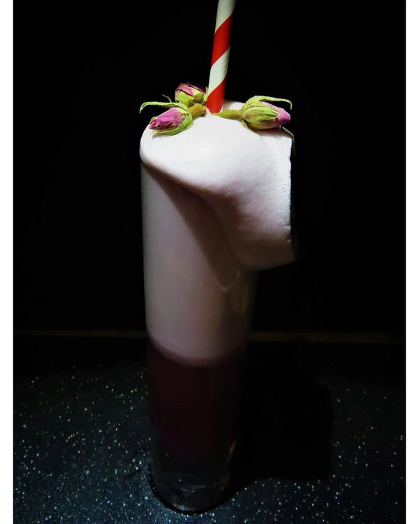 The Persian Fizz... It is like this cocktail came straight from the beautiful rose fields of Persia.