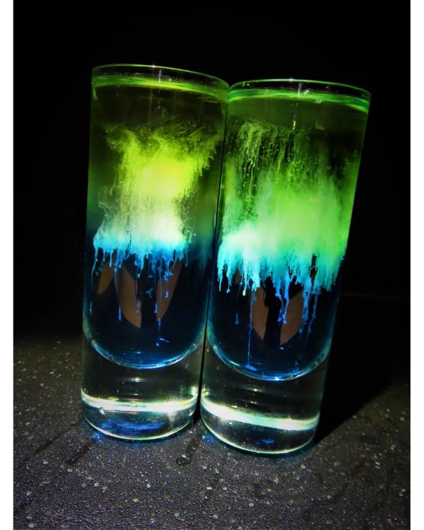 CAUTION!! Deadly Jellyfish made with absinthe....One sting is all it and you're in a coma