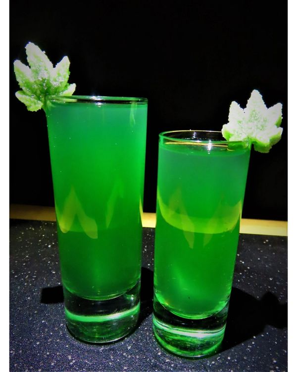 4/20 is right around the corner.... and Mary Jane found her way into the Liquid Marijuana shot.