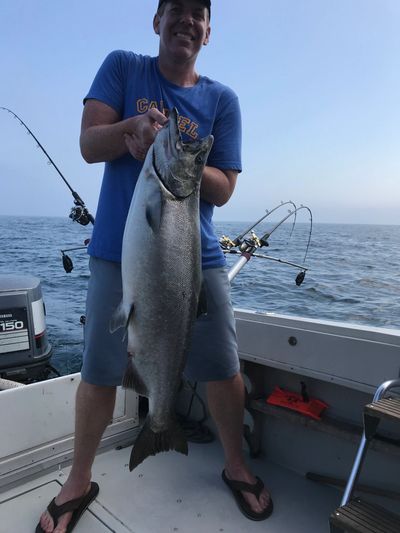 Glen Arbor Fishing.  Charter fishing adventure on a fully equipped charter boat.