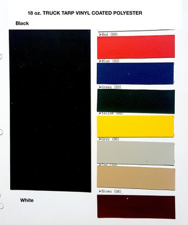 18 oz. Truck Tarp polyester vinyl