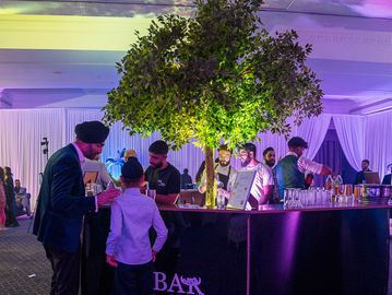 Trees and Plants prop, cocktail bar hire, mobile bar hire, weddings, birmingham, coventry, corporate