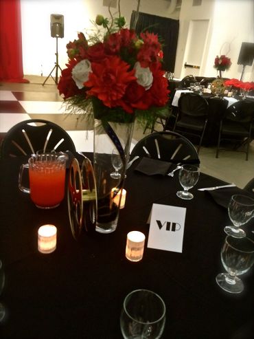 Cinema & Music Floral Centerpiece