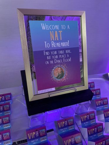 Escort Table signage