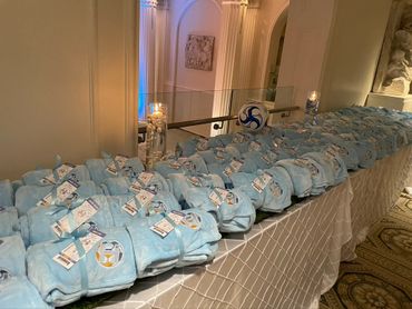 Custom Blanket and Escort Card Display
