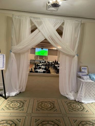 Event Decor, Custom Drape display, Portland Art Museum
