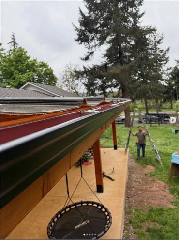 Residential gutter installation by Sinay Contracting