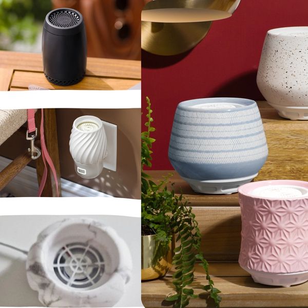 A collage of the different types of fan diffusers available by Scentsy