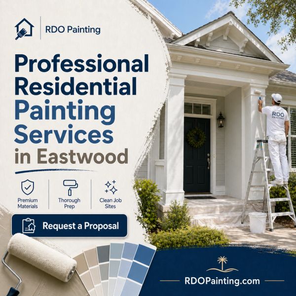 RDO Painting helps Eastwood homeowners refresh interior spaces with clean work zones, protected floo
