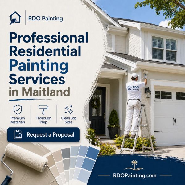 RDO Painting serves Maitland and nearby Central Florida communities, including Winter Park, Winter S