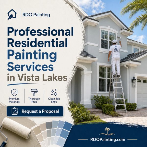 Serving Vista Lakes and Nearby Orlando Communities
RDO Painting serves Vista Lakes and nearby Orland