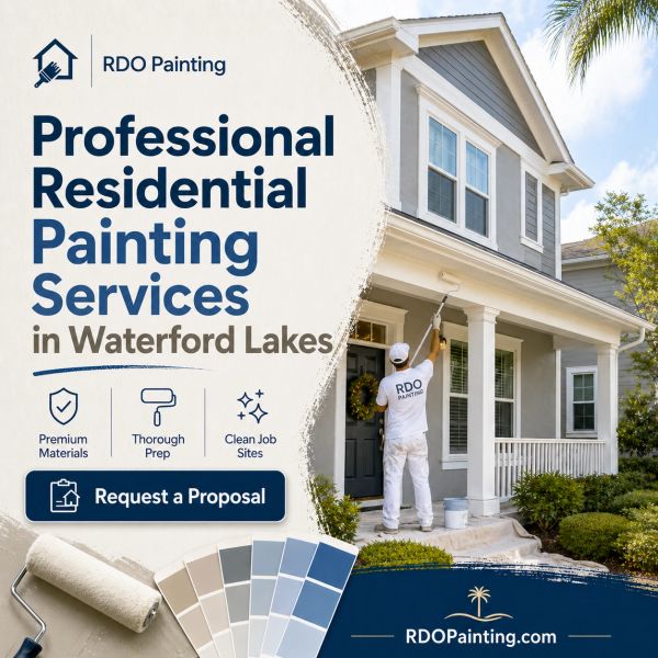 Looking for house painters in Waterford Lakes? RDO Painting provides interior and exterior painting
