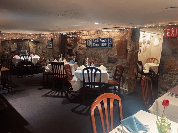 bar dining room area