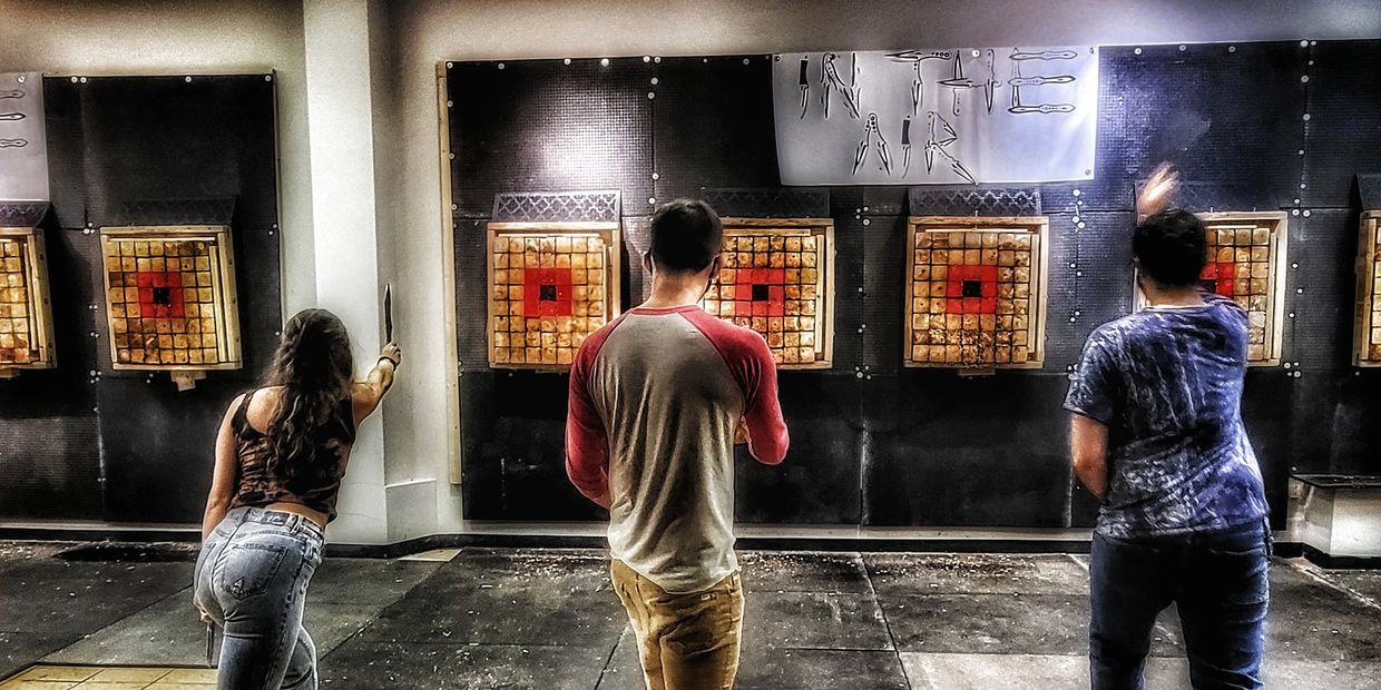 in the air guild legacy ottawa fun bar knife throwing axe throwing adventure something to do
