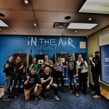 In The Air Legacy Knife and Axe Throwing Guild and leagues Ottawa bbgun shooting near me women bar