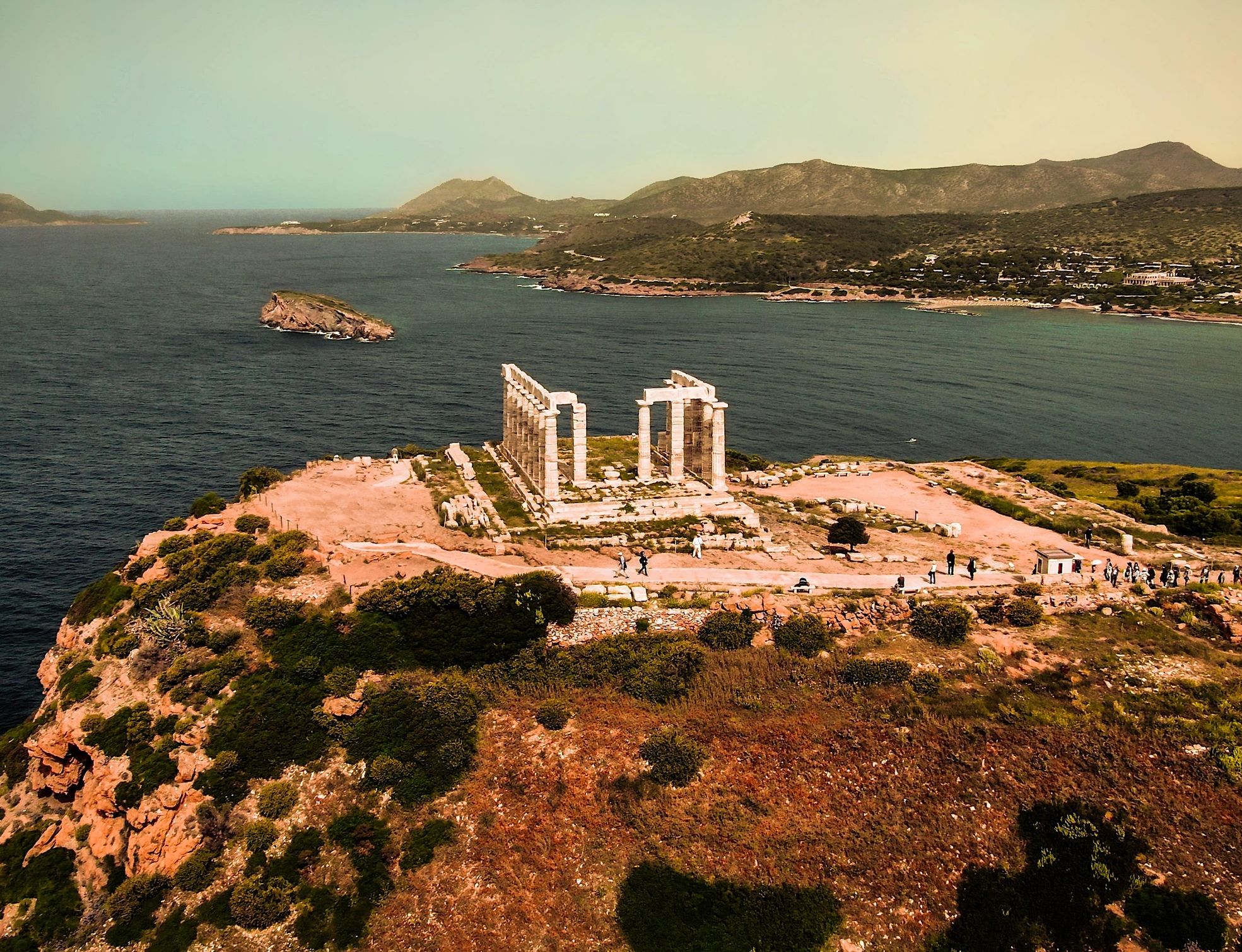 Yoga Pathway to Ancient Greece Group Retreat Day 5 Sounion: Yoga at the beach and Sunset Ceremony