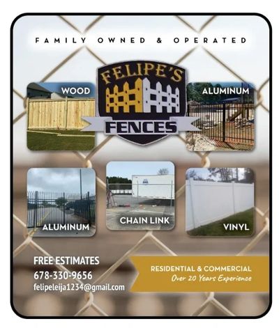Felipes Fences McDonough
aluminum, wood, chain link, and more