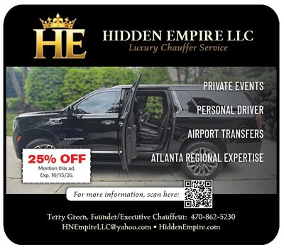 Chauffeur Atlanta Hidden Empire McDonough limo rentals