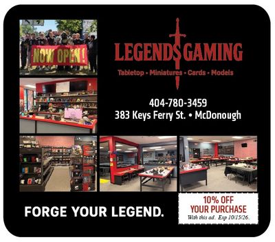 Legends Gaming McDonough exclusive coupons here