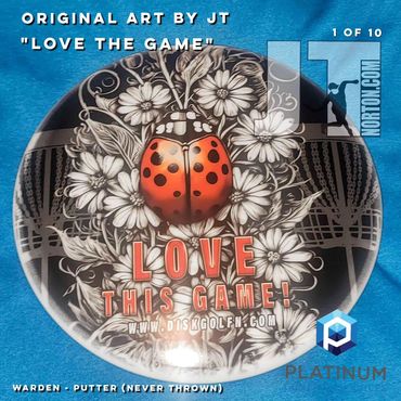 first JT art applied to a disc golf disc