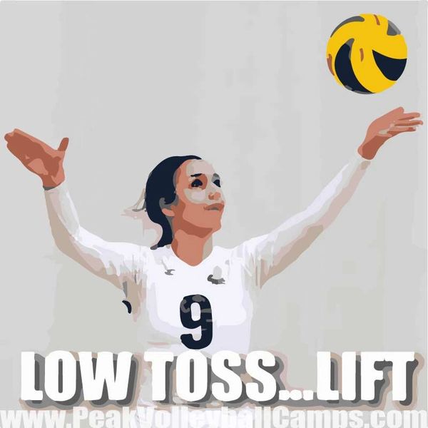 Peak Volleyball Camps serving skills