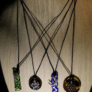 Pendent Necklaces Recycled Glass