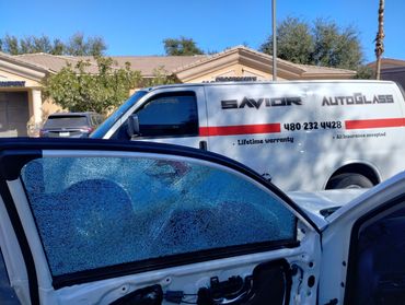 Car door glass replacement