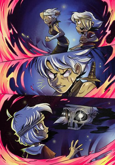 "A través de las grietas" (2024)
All art by Pau Izumi
57 pages
Nominated to Comic of the Year 2024