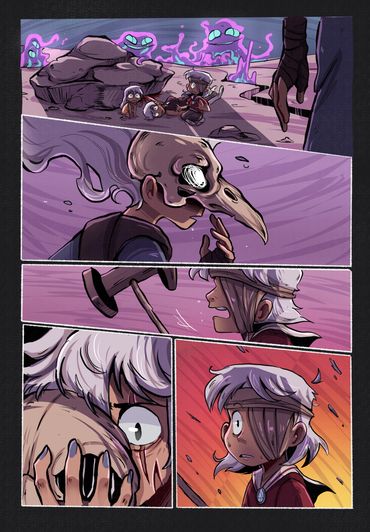 "A través de las grietas" (2024)
All art by Pau Izumi
57 pages
Nominated to Comic of the Year 2024