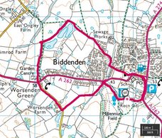 2.2 mile amble led by Veronica and Alan, April 23rd