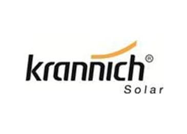 Krannich Solar company logo with a sleek design.